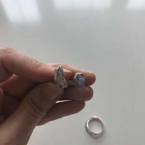 silver rings set